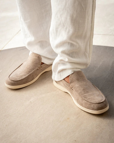 Low Suede Loafers