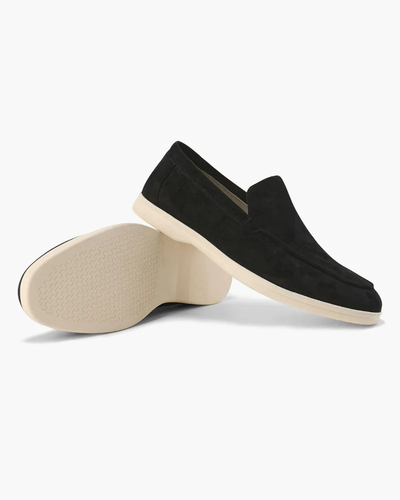 Low Suede Loafers