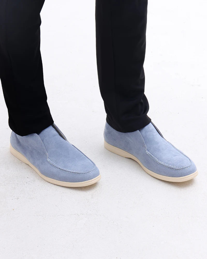 High Suede Loafers